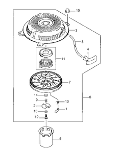 Fh381v-As22 Starter Diagram and Parts List for G1332 55AI5GMQ750-WAM Cub Cadet Lawn Mower